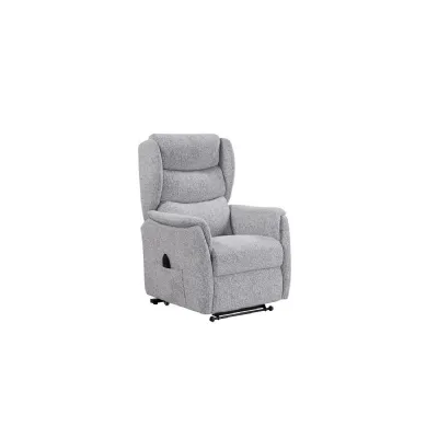 Grey Fabric Dual Motor Lift and Riser Recline Chair