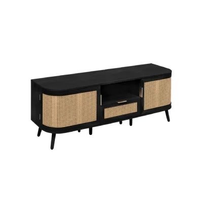 Noah 2 Door 1 Drawer TV Unit Black