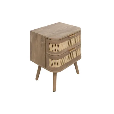 Noah 2 Drawer Bedside Oak