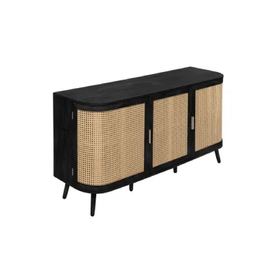 Noah 3 Door Sideboard Black