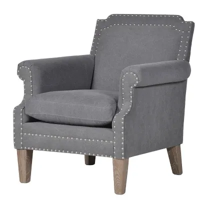 Grey Fabric Armchair