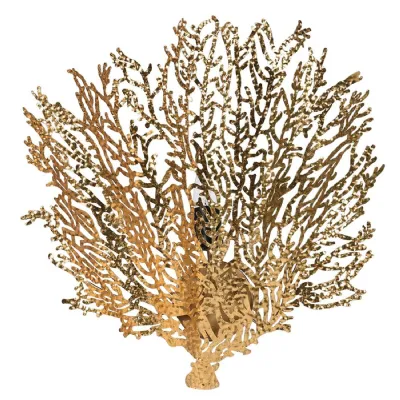 Gold Effect Coral Wall Light