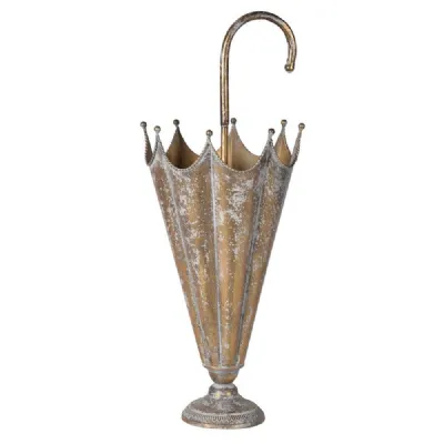 Gold Effect Umbrella Stand
