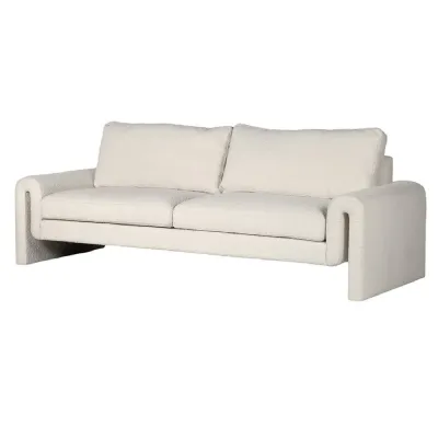 Memphis Ivory Boucle 3 Seater Sofa