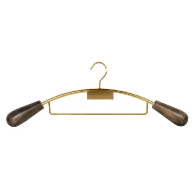 Brass and Mango Wood Coat Hanger