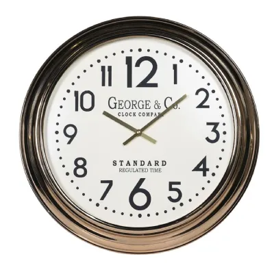 Gold 'George & Co' Wall Clock