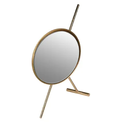 Antique Brass Easel Mirror