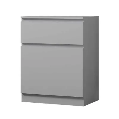 Stora 1 Door 1 Drawer Multi Storage Unit Matt Grey
