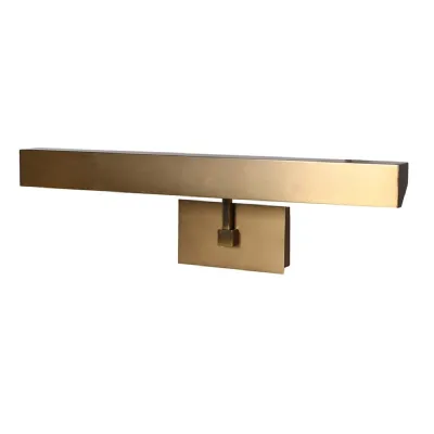 Linear Matt Brass Wall Lamp