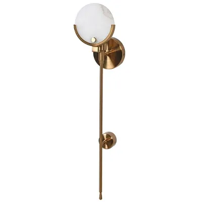 Large Crystal Disc Wall Light