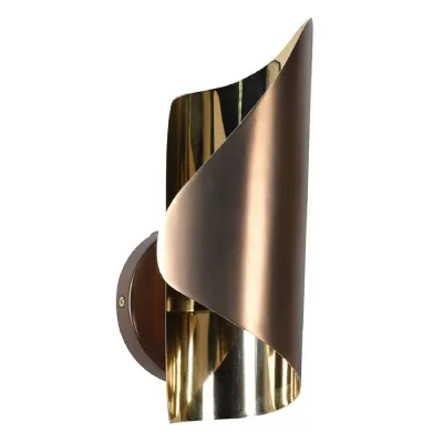 Bronze Curl Wall Light