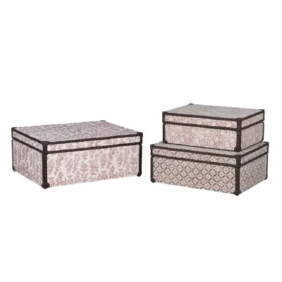 Set of 3 Delgada Storage Trunks