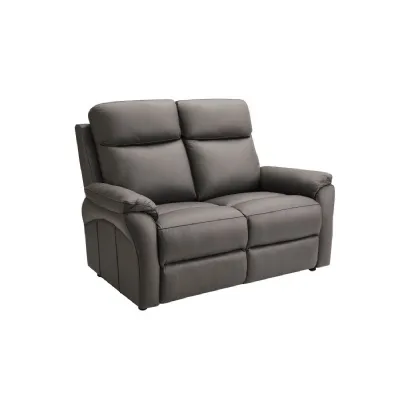 Truffle Leather Upholstered 2 Seater Sofa