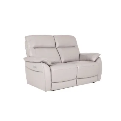Cashmere Leather 2 Seater Electric Recliner Sofa
