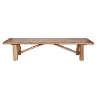 Modern Natural Mango Wood 2M Dining Bench