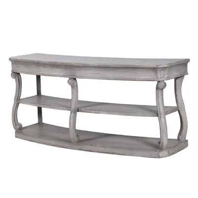Rustic Fog Grey Console