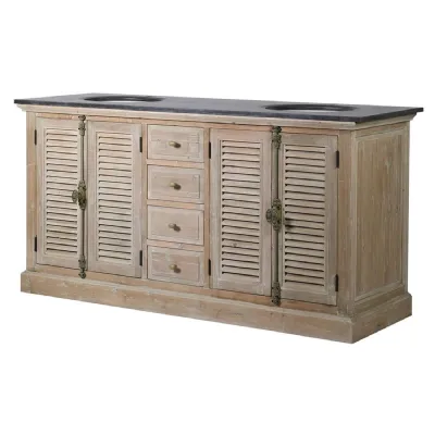 Bluestone 4 Doors and 4 Drawers Double Vanity Unit