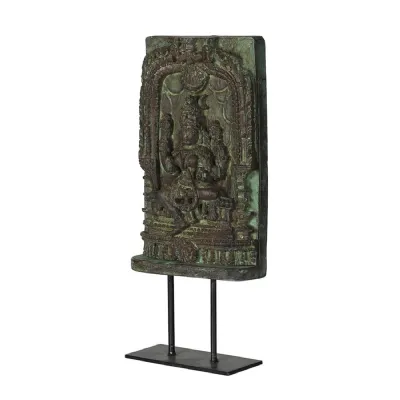 Dark Green Wooden Bracket On Stand