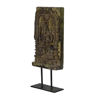 Green Wooden Bracket On Stand