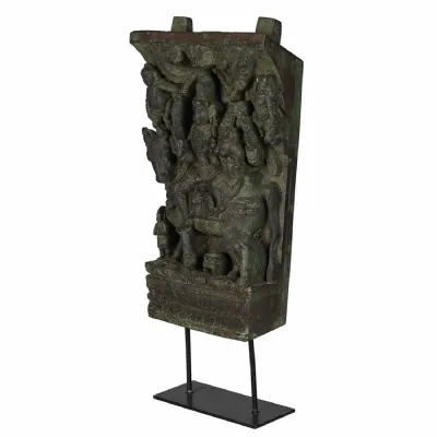 Green Wooden Bracket On Stand