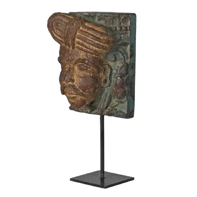 Wooden Head On Stand