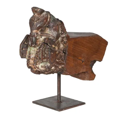 Wooden Bracket On Stand