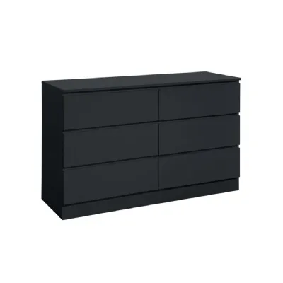 Oslo 6 Drawer Chest Black
