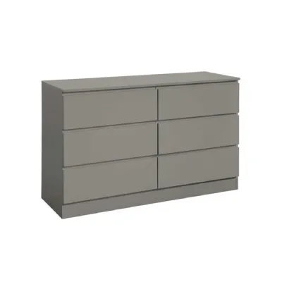 Oslo 6 Drawer Chest Grey