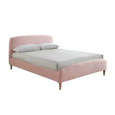 135cm Otley Fabric Bed Blush Pink