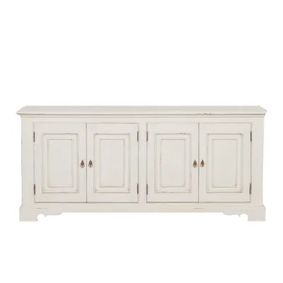 Classical Distressed White Sideboard