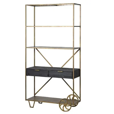 Deco Trolley 2 Drawer 4 Tier Shelf Unit