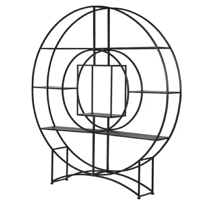 Large Black Circles and Square Display Unit