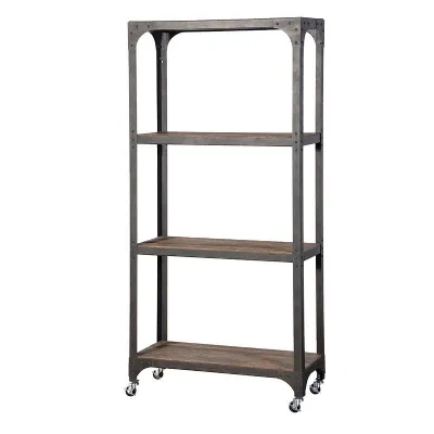 Botanico 3 Tier Open Shelf Unit On Wheels