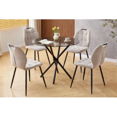 Orrin Dining Table 900 Black