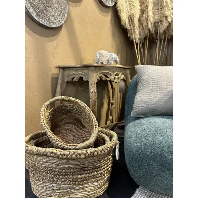Set Of 3 Oval Banana Baskets