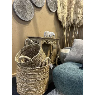 Set Of 3 Banana Twist Baskets