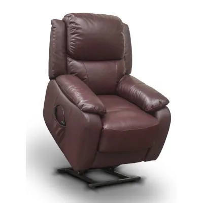 Leather Dual Motor Lift and Rise Recliner Chair