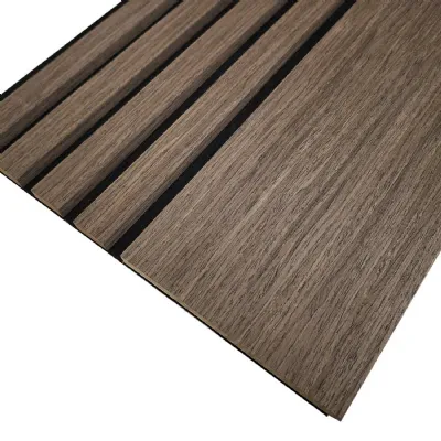 Smoked Oak Slat 240cm x 30cm Acoustic Wall Panels Pack of 2