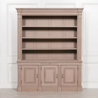 Painted Bookcase Display Cabinet