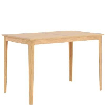 Traditional Style Natural Solid Oak Extended 4 to 6 Seater Dining Table
