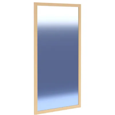 Classic Style Natural Solid Oak Frame Rectangular Wall Mirror