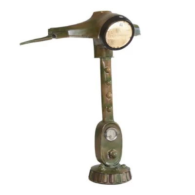 Recycled Metal Scooter Lamp Vintage Design