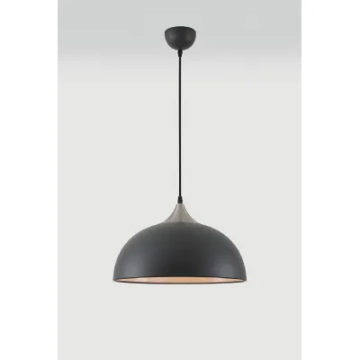 Mayfair 38cm Small Pendant, 1 x E27, Graphite Satin Nickel