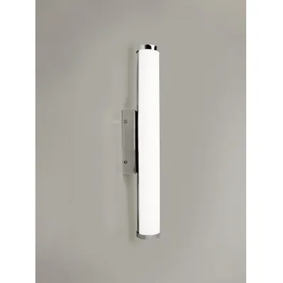 Abbey Wall Lamp Large, 1 x 12W LED, 4000K, 848lm, IP44, Polished Chrome, 3yrs Warranty