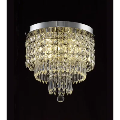 Maidstone Ceiling Light, 4 x G9, IP44, Polished Chrome Crystal