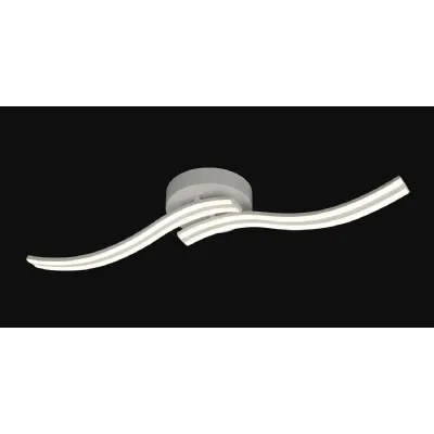 Portsmouth 2 Light Ceiling, Wall, 2 x 12W LED, 4000K, 1556lm, White, 3yrs Warranty