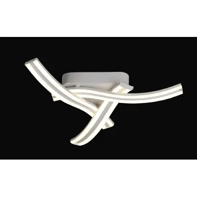 Portsmouth 3 Light Ceiling, 3 x 13W LED, 4000K, 2342lm, White, 3yrs Warranty