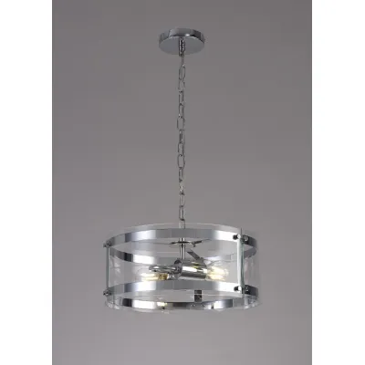 Midhurst Pendant, 2 Light E27, Polished Chrome