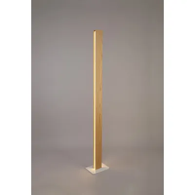 Kensington Floor Lamp, 2 x 18W LED, 3000K, 1560lm, Oak Sand White, 3yrs Warranty