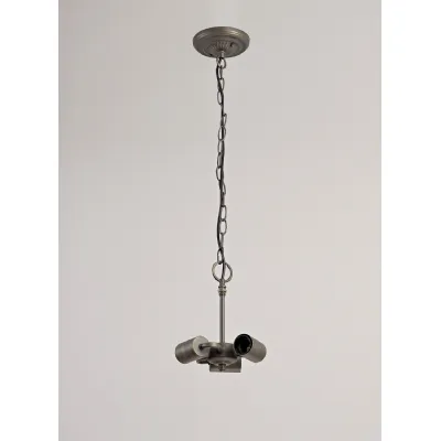 Hayes Tiffany Suspension Kit, 3 x E27, Aged Antique Brass